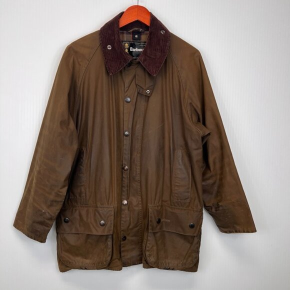 Barbour Jacket Men Extra Large Classic Beaufort Work Barn Wax Coat 42 Core Fa - Picture 1 of 16